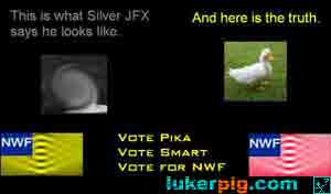 This is what silverjfx says he looks like, and here is the truth. vote pika, vote smart, vote for Global Nintendo Forums