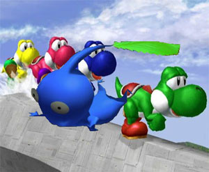  Pikmin with yoshis